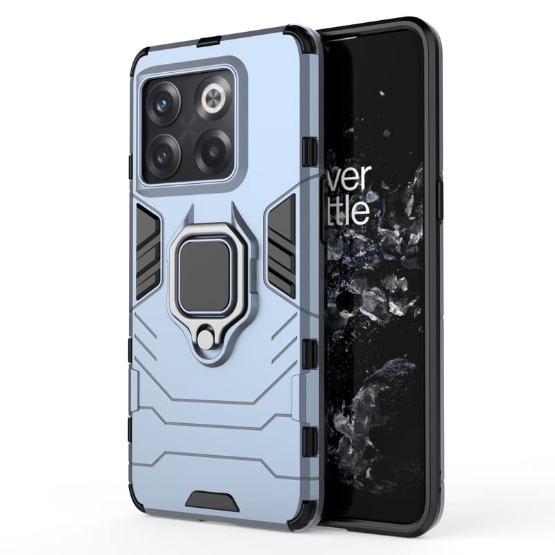 Glaslux Hybrid Armor Shockproof Soft TPU and Hard PC Back Cover Case with Ring Holder for OnePlus 10T 5G (Blue) (B0BPHS4TJS) Amazon Price History, Amazon Price Tracker