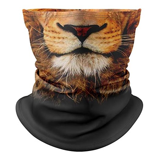 Ferocity Multifuncional Pañuelo de tela tubular de la bufanda de múltiples León Lion [030]
