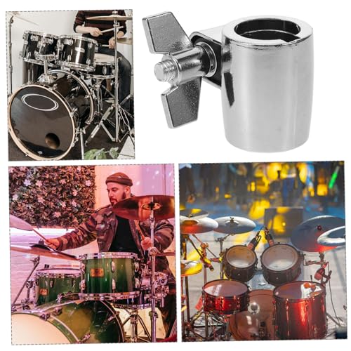 Abrazadera de montaje para cowbell para bombo, soporte versátil para percusión, hardware para batería duradero miniatura 4