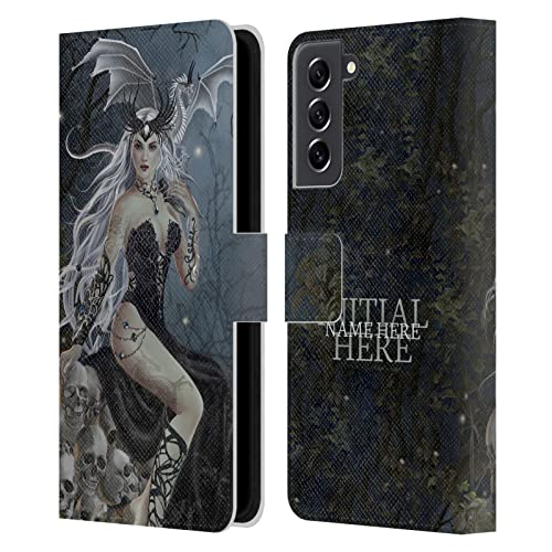 Étui portefeuille personnalisé Samsung S21 FE 5G anti-rayures au design gothique de dragon