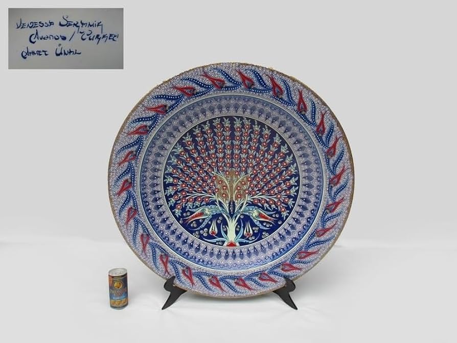 VENESSA SERAMiK　ベネッサ セラミック トルコ製　皿　飾り皿 Amazon.co.jp: □ 大皿 VENESSA SERAMiKベネッサ セラミック 径