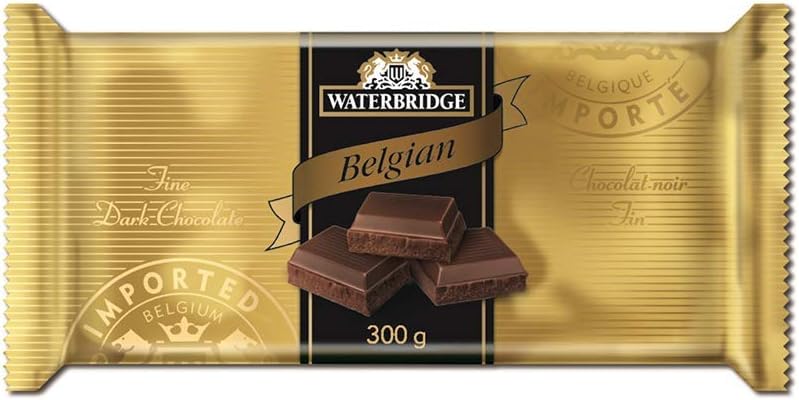 Waterbridge Belgian Dark Chocolate Bar 300g