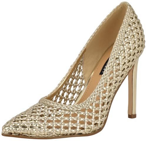 Nine West Women's Tatiana Pump, Gold 710, 10