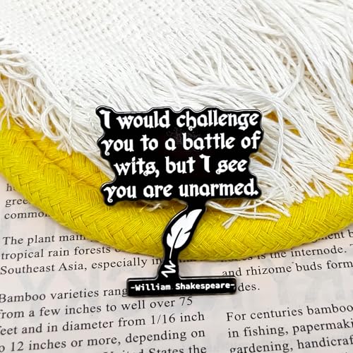 Literature Enthusiast Badge Pin - Literature Series - Enamel Lapel Pin - Plated Badge for Clothing, Bags, and Lanyards3