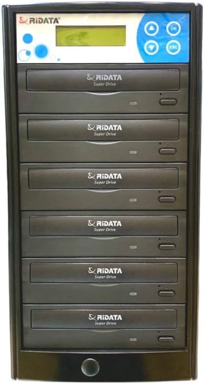 XForm 1 to 5 DVD CD Duplicator - With Multiple Discs Copier Machine with 24x Liteon Writers Burners Drives (Standalone Audio Video Copy Duplication Device Unit)