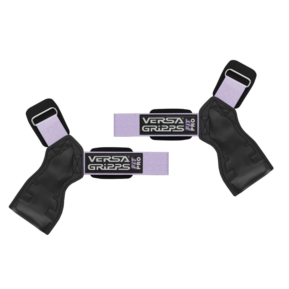 Versa Gripps Fit Pro, fabriquées aux États-Unis, sangles de poignet pour athlète féminine, le meilleur accessoire d'entraînement, lilas, R/L