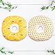 URROMA 1 Packung Haustier Katze Recovery Halsband, Verstellbares Donut Haustier Kegel Halsband Weiche Baumwolle Wasserdicht Elisabethanische Halsband Nach Operationen Für Katzen Hunde, M