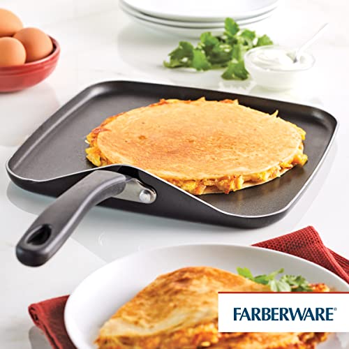 image for Farberware Cookstart DiamondMax Nonstick Square Deep Grill Pan/Griddle