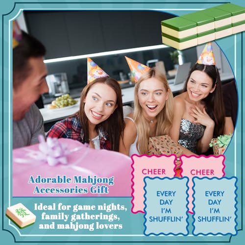 4 Piezas Mezcladores de Cartas para Mahjong de PVC miniatura 6