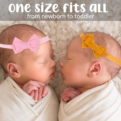 EXPRESSIONS 10pc Baby Headbands and Bows - Extra Stretchy For Newborns & Toddler Headbands | Cute Baby Headwraps, Baby Girl Hair Accessories, Baby Girl Essentials4