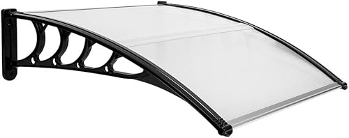 Miniatura 1 de VINGLI - Toldo para ventana, cubierta de policarbonato moderna para puerta delantera al aire libre, patio, 100% protección UV, lluvia, nieve, sol
