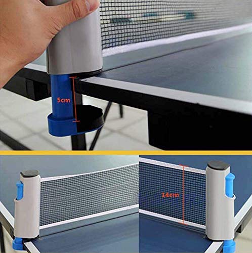 Image of Retractable Table Tennis Net - Portable Ping Pong Net for Any Table, Easy Setup, Indoor & Outdoor Table Tennis for Home (Table Tennis Net)