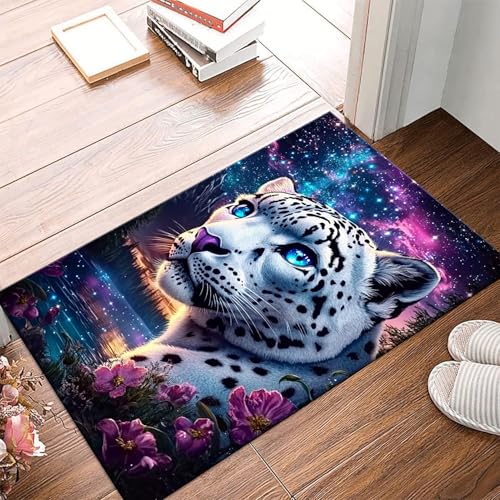 Tapis moderne léopard 3D lavable et anti-fatigue pour une décoration unique - 4