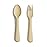 mushie Flatware Fork and Spoon Set For Kids | Made in Denmark (Daffodil)