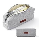 ANGOOBABY Small Pencil Case Student Pencil Pouch Coin Pouch Cosmetic Bag Office Stationery Organizer For Teen School-Grey Green