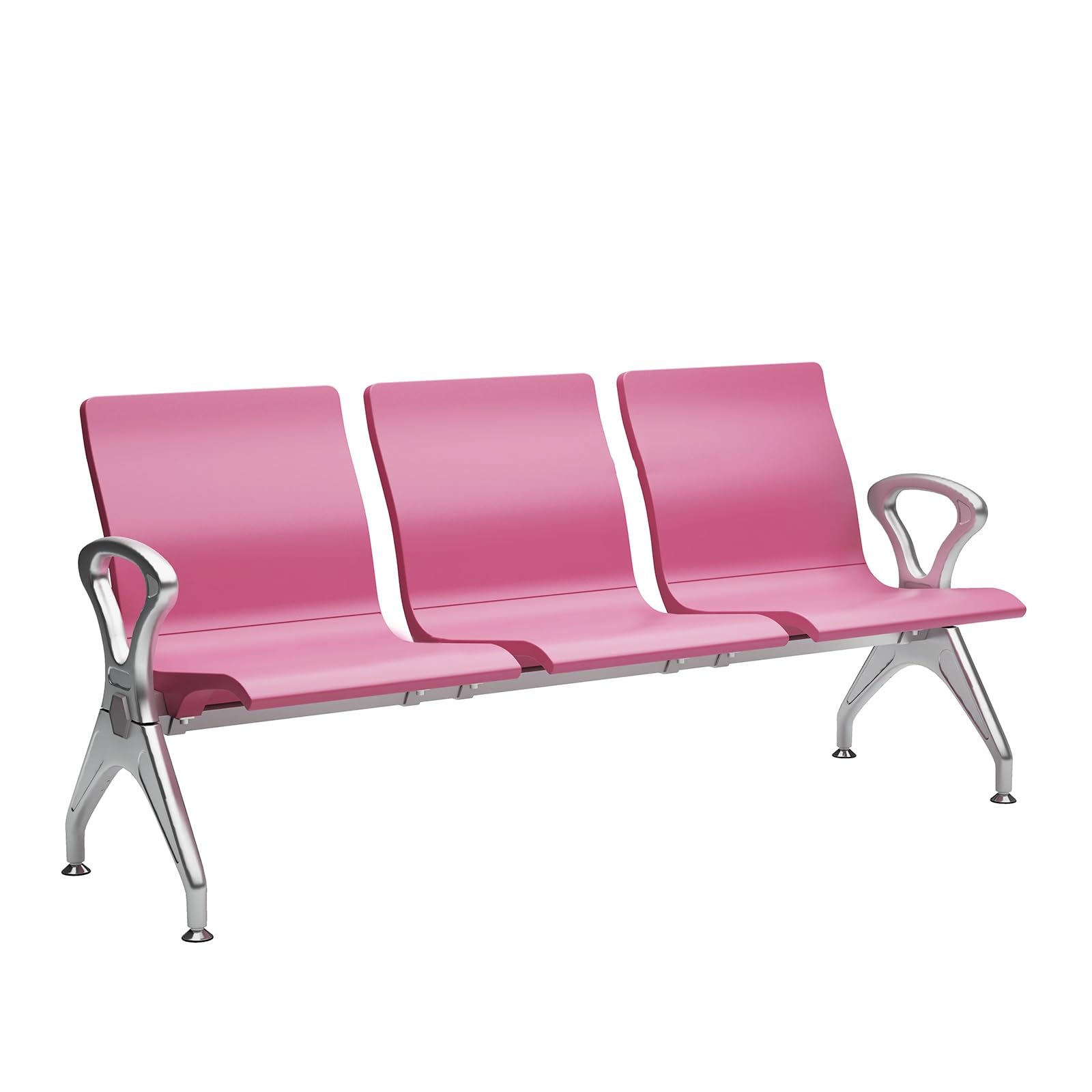 SaryEdge Chairs with Arms - Airport Reception Bench, Office Lobby Seating, Conference Room Furniture, Comfortable Guest Chairs for s, Salons, an,Pink-183cm/72in,Pink-183cm/72in