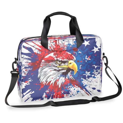 Maletín para portátil 15.6-16 pulg bandera USA rojo azul miniatura 1