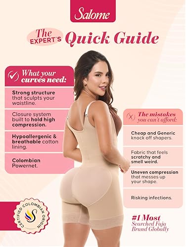 Image of Salome Butt Lifting Shapewear Post Surgery Compression Garment | Stage 2 Open Bust Body Shaper for Women