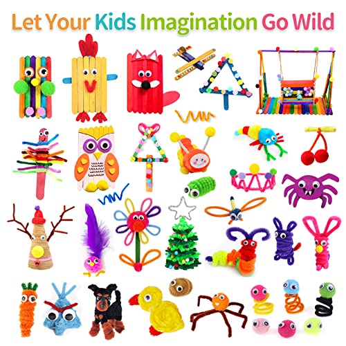 Kids Arts and Crafts Supplies for Kids Ultimate Crafting Supply Set in Portable 3 Layered Plastic Art Box All in One for Craft - Image 9