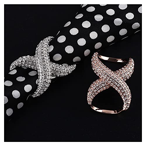 VASANA 2 PCS Scarf Buckle Fashion Rhinestone Inlayed Scarf Ring Buckle Silk Scarf Clasp Clips Clothing Wrap Holder for Neckerchief Shawl4