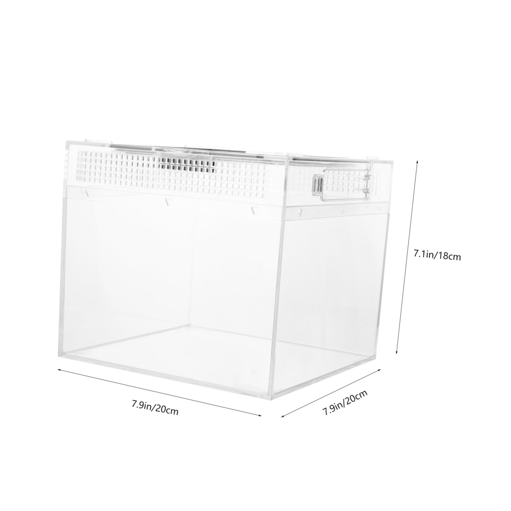 Toyvian Scatola per Rettili Trasparente con Chiusura Magnetica Scorrevole Recinto Pratico per Lucertole Tartarughe Ragni e Piccoli Animali Esotici Resistente e Facile da Pulire