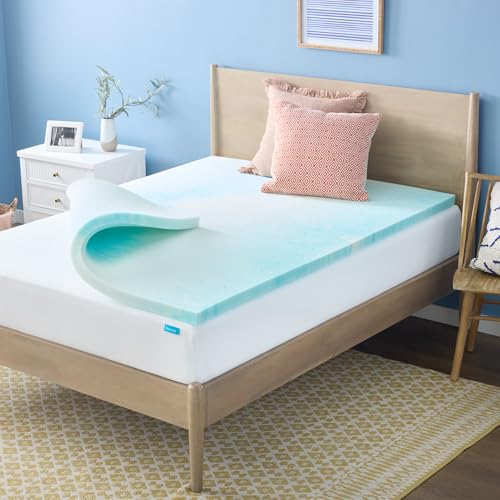 Linenspa 2 Inch Swirl Gel Memory Foam Mattress Topper, Twin XL Size - image 1