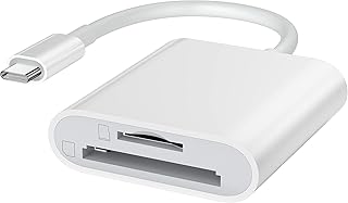 SD Card Reader, 2in1 USB C to Micro SD TF Memory Card Reader Adapter Thunderbolt 3 Compatible with Galaxy S20, iMac, MacBook Pro/MacBook Air/iPad Pro 2020