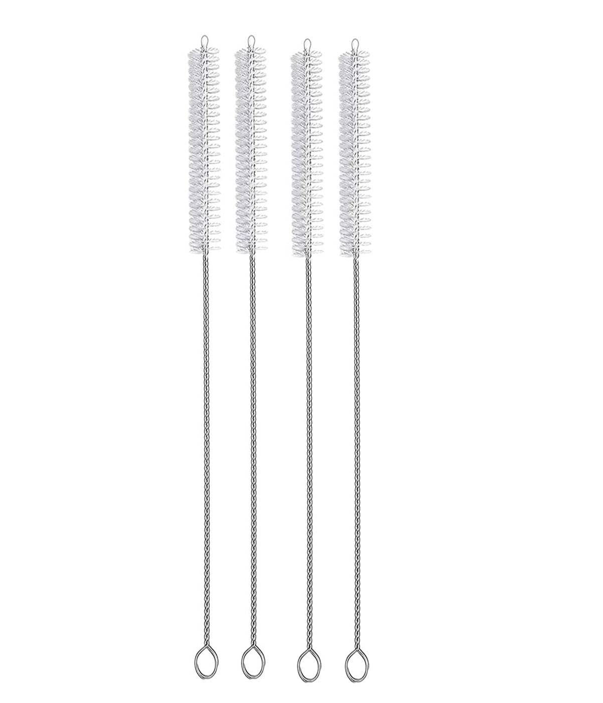 TWIN SEVEN® Straw Cleaning Brush Stainless Steel Nylon Thin Pipes Drinking Straw Cleaning Brushes Test Cleaning Brush Tiny Bristles Sliver-White (Pack of 4) (B0BNMZ5N3F) Amazon Price History, Amazon Price Tracker