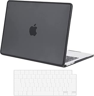 BlueSwan Compatible with 2023 2022 M2 MacBook Air 13.6 inch Case Model A2681, Mac Air Anti-Cracking and Anti-Fingerprint Hard Shell Case & Keyboard Cover, TPU+PC, Frosted Black