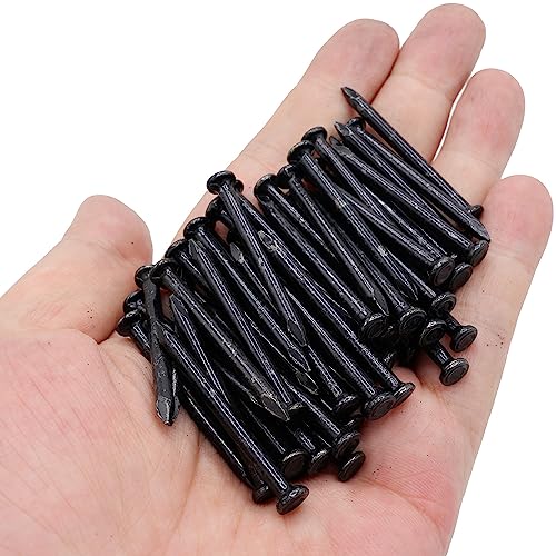 50pcs Hardware Nails 1.5 inch Length,Carbon Steel Point Tip Wall Cement Masonry Nail,Woodworking Nails,Concrete Nails,Black 40 mm - Image 3