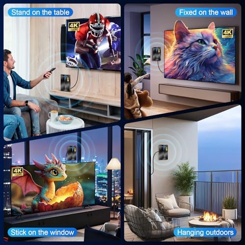 2026 Upgraded TV Antenna Indoor Outdoor for Local Channels — view 8