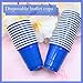 Yaure Joy 30 Pcs Disposable 2oz Shot Glasses Plastic Cups for Wedding, Graduation Party, Beer Sample Taste Serving, Birthday (Blue)