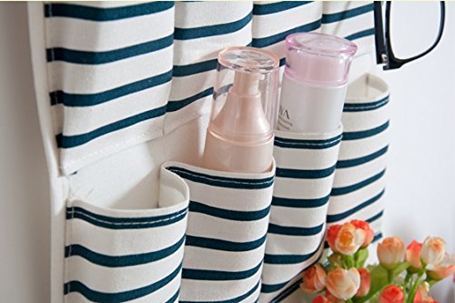 Organizzatore portaoggetti sospeso sopra la porta con 5 tasche, 10