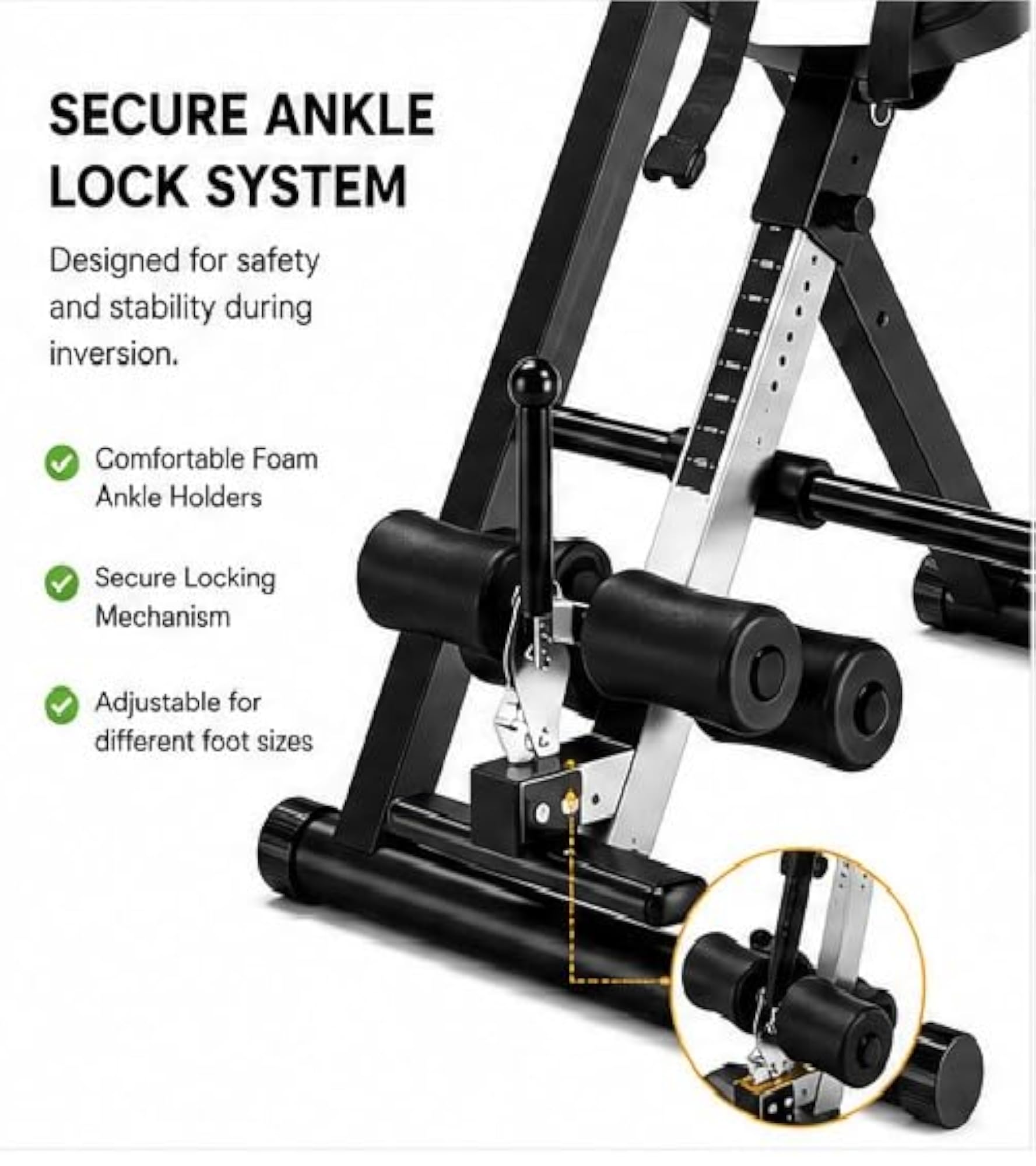 Heavy-Duty Inversion Table for Back Pain Relief