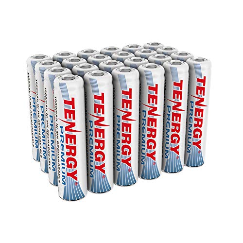 Tenergy 24 Pack Premium Rechargeable AAA Batteries, High Capacity 1000mAh NiMH AAA Batteries