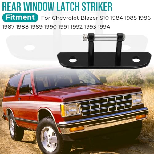 Image of Rear Window Latch Striker for Chevrolet Blazer S10 1984-1994 Tailgate Latch Mechanism Anti-Squeak Aluminum Rear Window Latch Striker