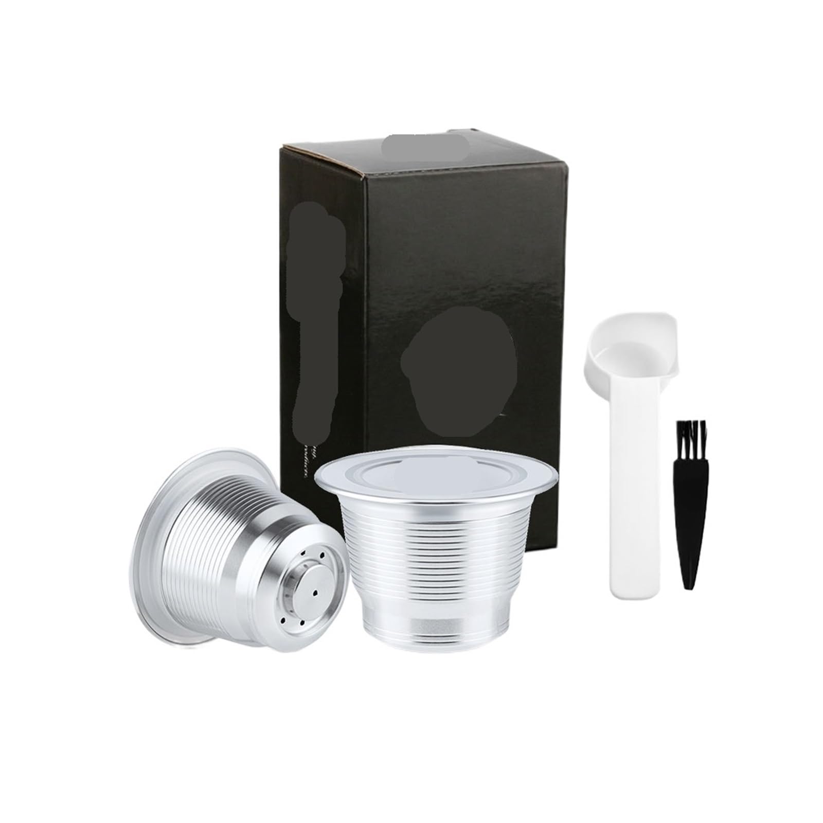 Compatible Con Nespresso, Compatible Con Mini, Cafetera C30 D30, Filtros De Cápsulas De Café Reutilizables De Acero Espresso(2 capsule)