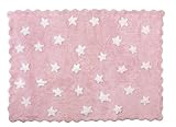 Otros colores disponibles Aratextil. Alfombra Infantil 100% Algodón lavable en lavadora Colección Eden Rosa 120x160 cms