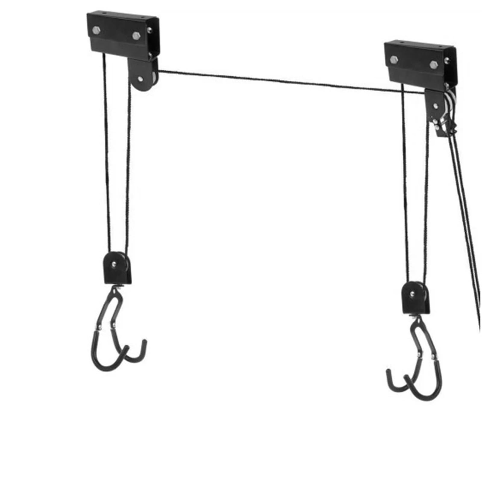 Kajak-deckenlift Fahrradaufzug, Garagenaufbewahrung, Fahrradlift-Flaschenzugsystem mit 60 kg tragendem Überkopf-Fahrradständer, robuster Decken-Fahrradaufhänger Garagen-lagerlift(Style A)