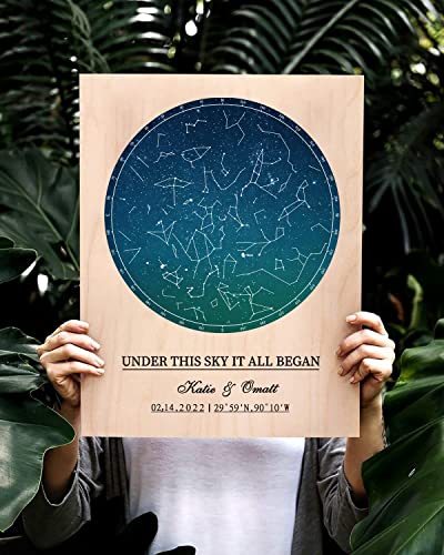 Bohva-Gifts-for-Boyfriend-Anniversary-Wedding-Gift-for-Him-Valentines-Couples-Engagement-Birthday-Gift-for-Husband-Personalized-Gift-for-Men-Custom-Star-Map-the-Night-Sky-Print-On-Wood