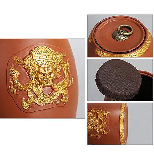 Urne funéraire céramique pour cendres humaines ou animaux grand modèle motif dragon