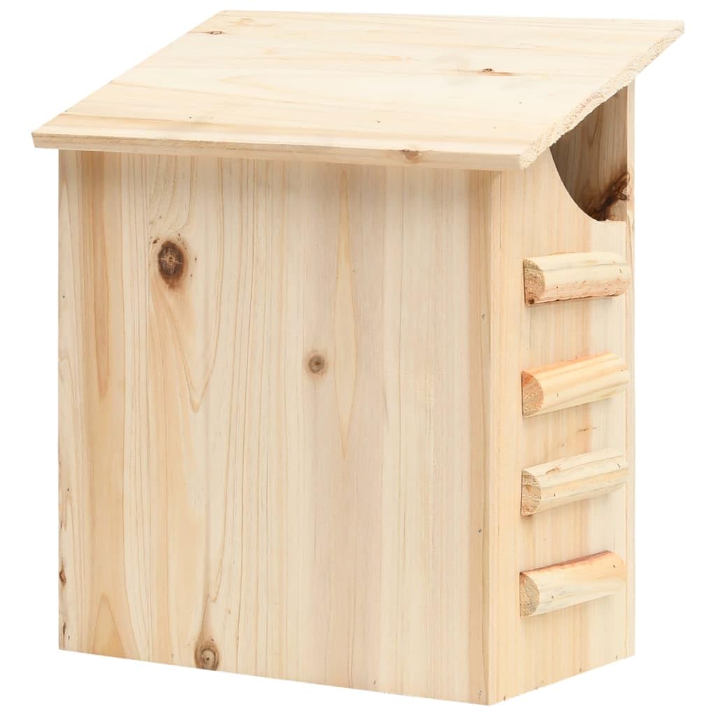 vidaXL Casa para Murciélagos Animales Nido Jaula Caja Caseta Hotel Jardín Balcón Patio Terraza Gancho Decoración 30x20x38 cm Madera Maciza de Abeto