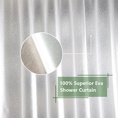 Tenda da doccia, resistente semi trasparente, in