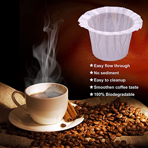 Image of Irmidi 600 Count Disposable Paper Coffee Filters,Compatible with Keurig 1.0 and 2.0 Single Serve Brewers