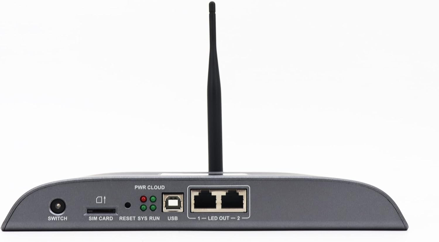 Front panel of Novastar TB40 with ports and indicators