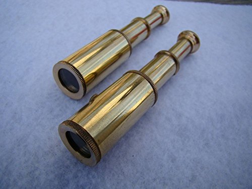 Arsh Nautical 2 x 3 Brass Telescope ~ Nautical Hand Held Monocular ~ Mini Pirate Spyglass E