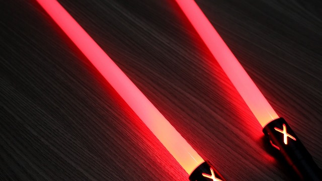 Lightsaber 77CM Blade Dueling Light Saber with 12 RGB Colors Metal