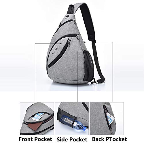 WDEC Umhängetasche, Leichte Sling Bag Brustbeutel Bag – Wasserdichte & Anti-Diebstahl Schultertasche Einzelgurt für Männer & Frauen, Ideal für Alltag, Wandern, Radfahren & Outdoor Sports(Rot)