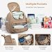 LOVEVOOK Small Diaper Bag Backpack, Waterproof Diaper Bags for Baby Girl Boy with Changing Pad, Stylish Baby Diaper Bag, Travel Diaper Bag for Mom Dad with Stroller Buckles,14 Inch