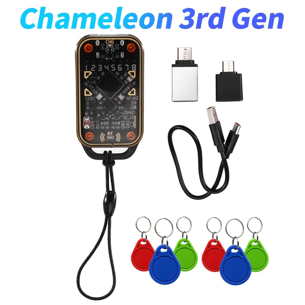 Lecteur d'émulateur de carte RFID V3.0 125 Khz 13,56 MHz ID IC Card Tag Copyer + 3 porte-clés UID/CUID